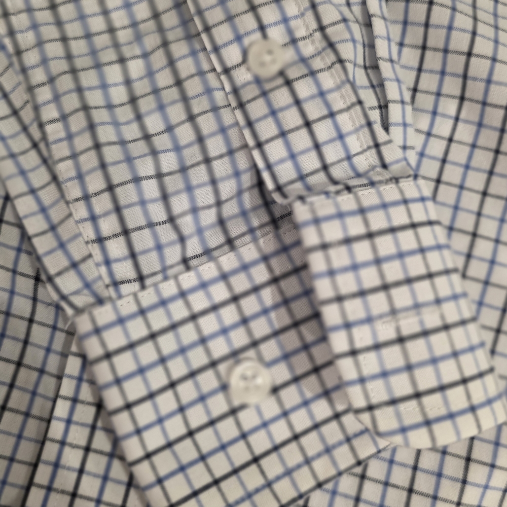 Lauren Ralph Lauren Kids Button-Up Shirt Blue Check Dress Shirt Size 12 - Picture 7 of 16